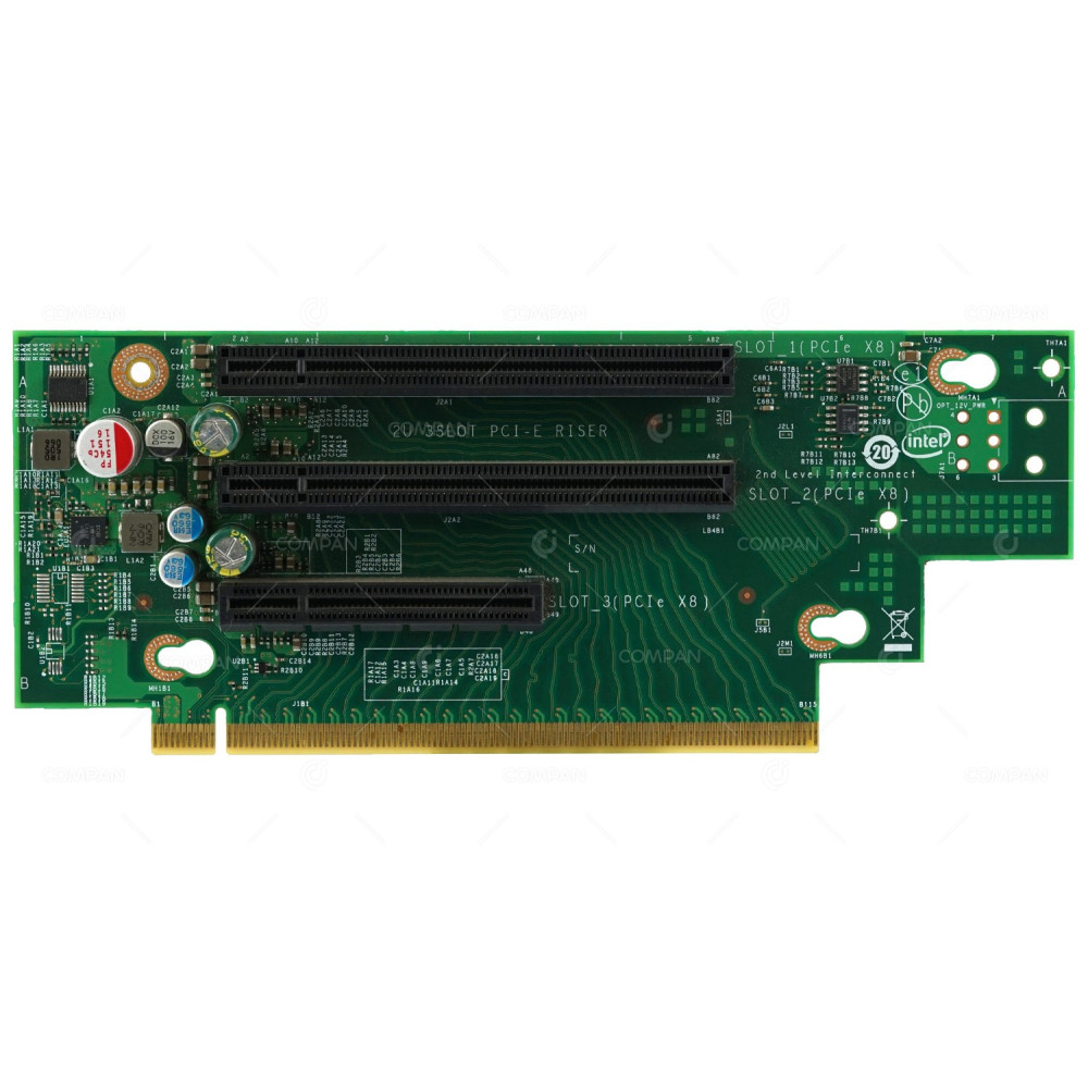 H20087-151 INTEL RISER CARD 3 SLOTS 2U PCI-E X8 FOR S2600WFQ S2600WF0 S2600WFT H20084-001, H21998-001